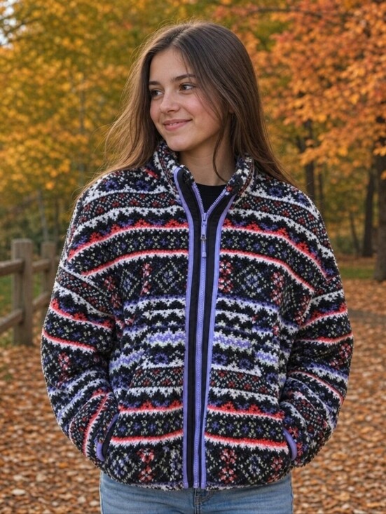 DSG Other - DSG Girls' XL (16) Cozy Fleece Full Zip Jacket Outerwear Warm Casual Outdoor New